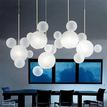 black modern chandelier